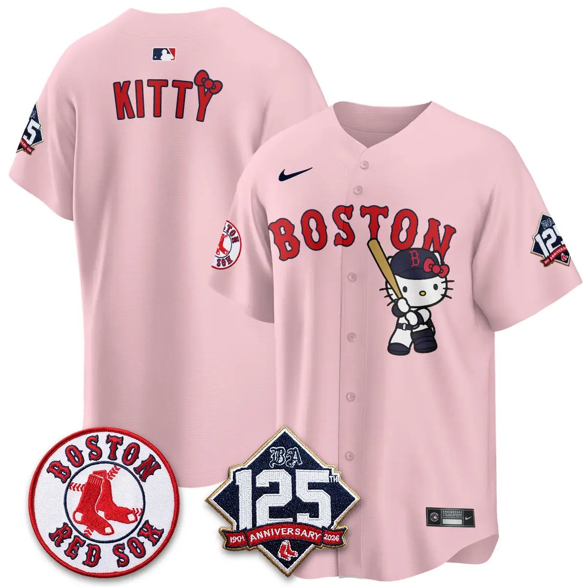 BOS x Meow KT Vapor Limited Edition - Stitched (2) by Boston Red Sox
