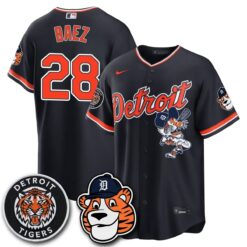 DET Paws Edition Vapor Limited Orange Jersey - Stitched by Detroit Tigers