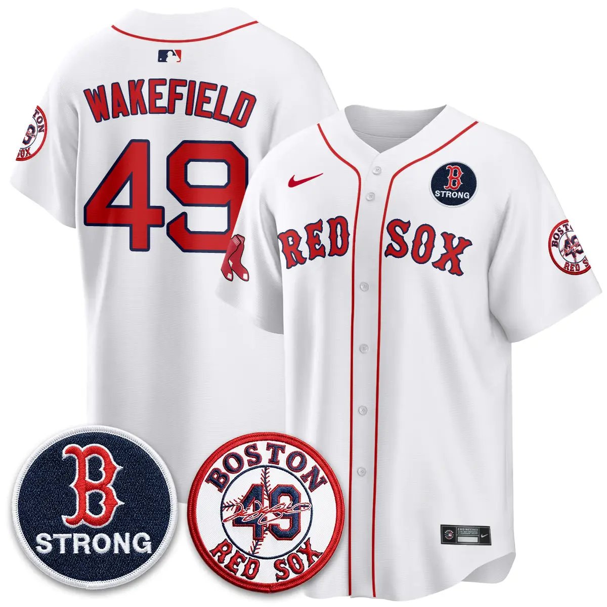 BOS B Strong Memorial Patch Limited Edition - Stitched (2) by Boston Red Sox
