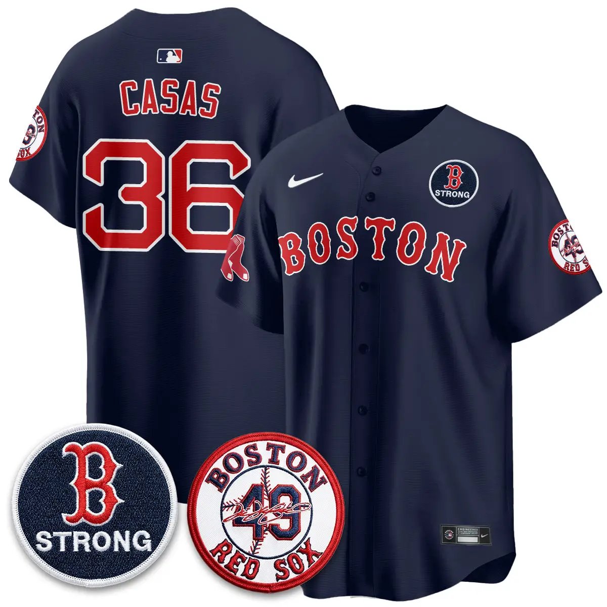 BOS B Strong Memorial Patch Limited Edition - Stitched (2) by Boston Red Sox