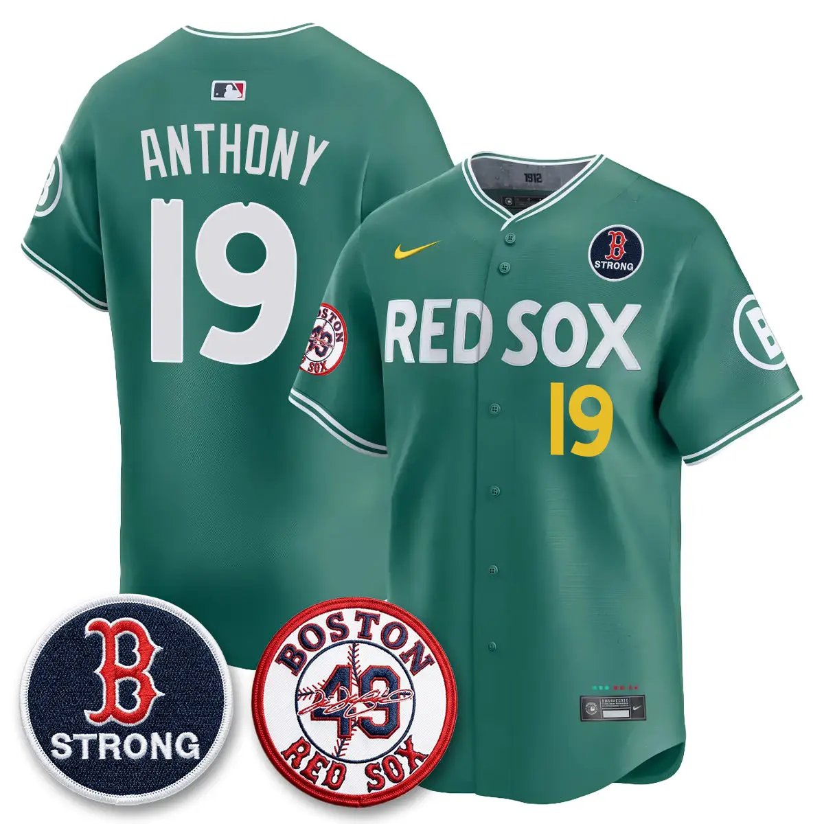 BOS B Strong Memorial Patch Limited Edition - Stitched (2) by Boston Red Sox
