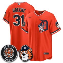 DET Paws Edition Vapor Limited Orange Jersey - Stitched by Detroit Tigers