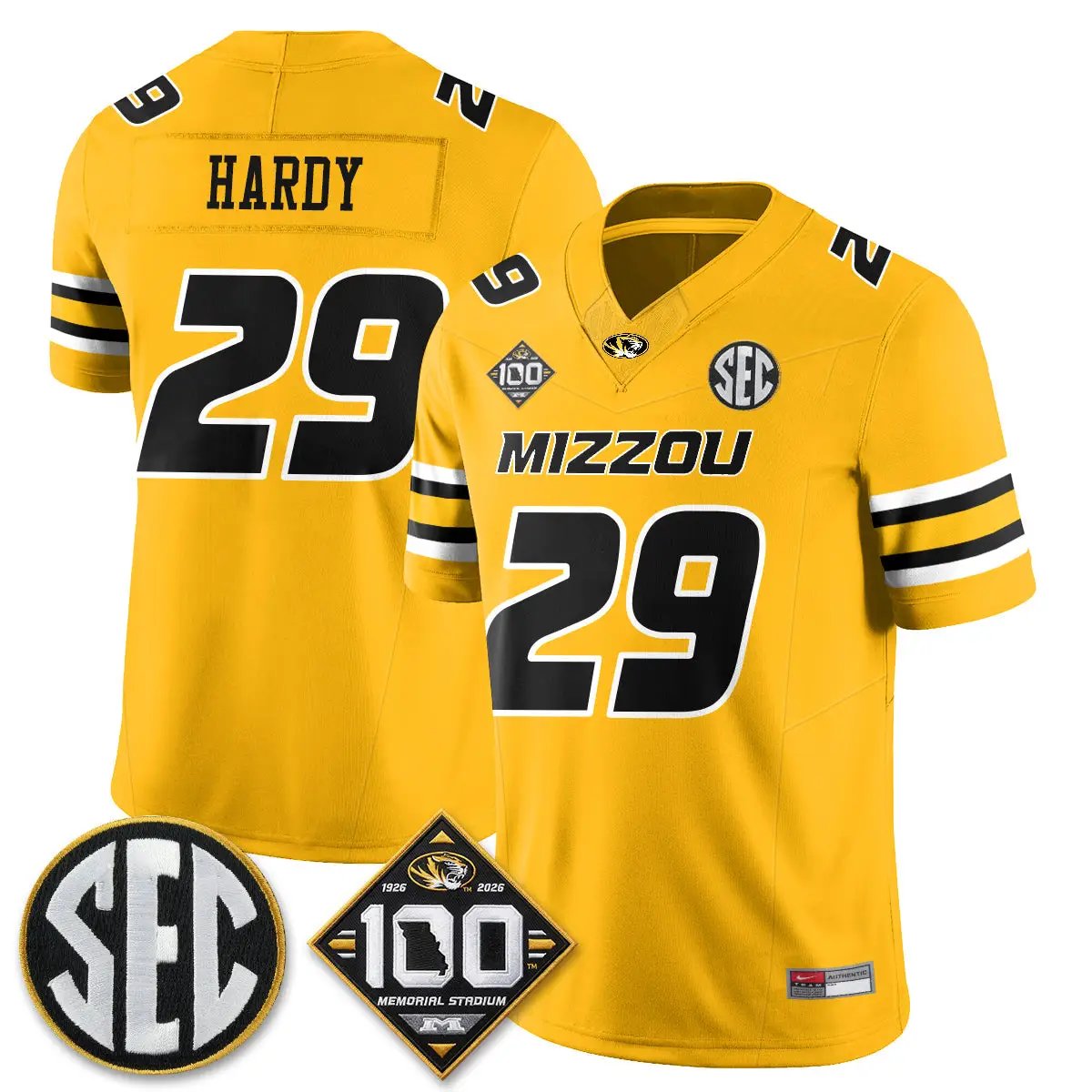 MIZZ 100th Anniversary of Memorial Stadium Edition - Stitched (2) by Missouri Tigers