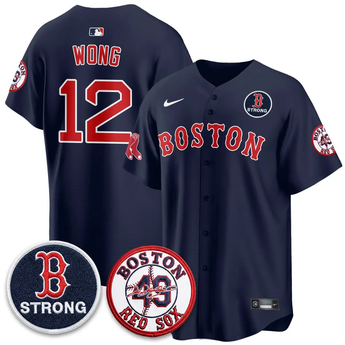 BOS B Strong Memorial Patch Limited Edition - Stitched (2) by Boston Red Sox