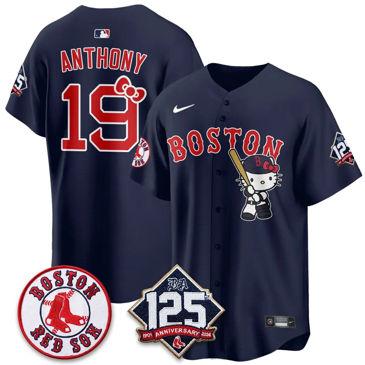 BOS x Meow KT Vapor Limited Edition - Stitched (2) by Boston Red Sox