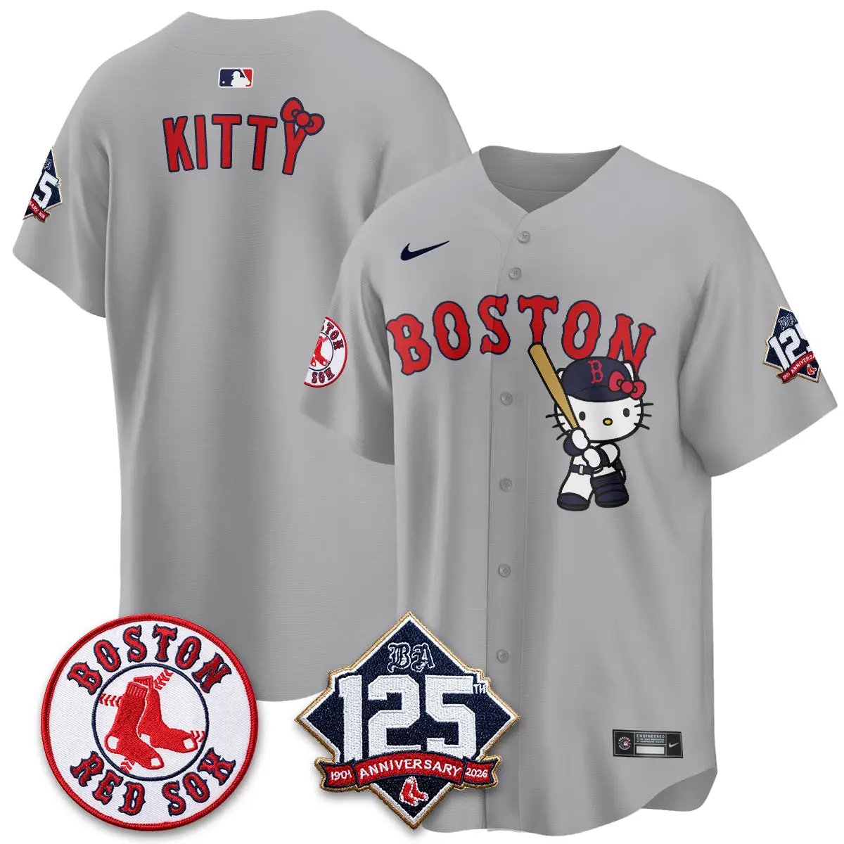 BOS x Meow KT Vapor Limited Edition - Stitched (2) by Boston Red Sox