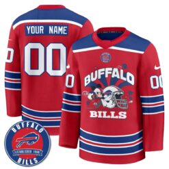 BUF x Cartoon Mouse Edition Custom Hockey Jersey - Printed by Buffalo Bills