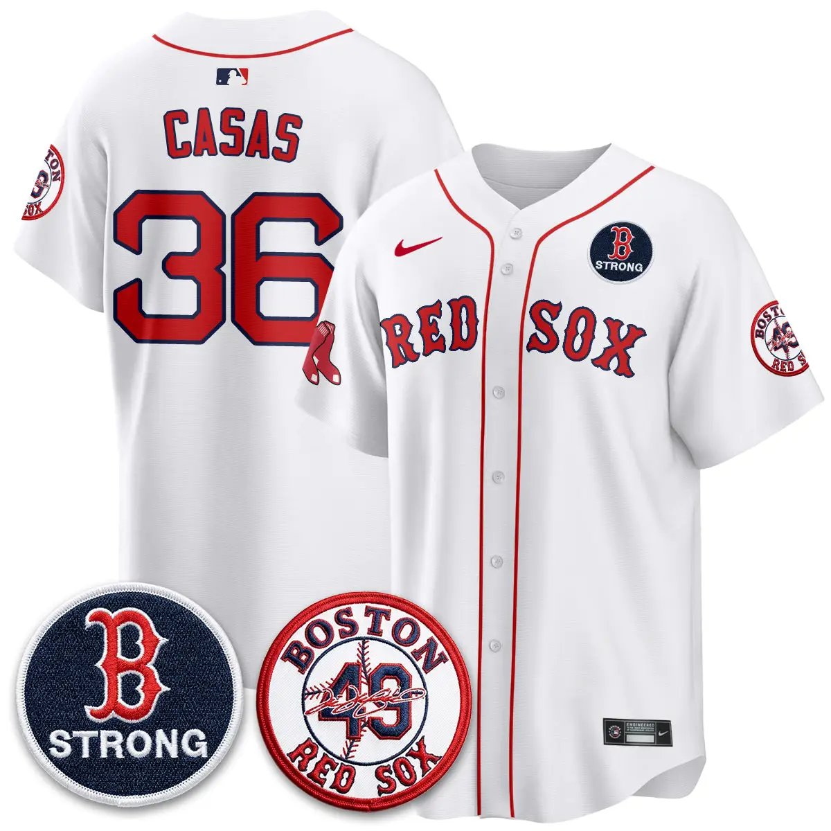 BOS B Strong Memorial Patch Limited Edition - Stitched (2) by Boston Red Sox