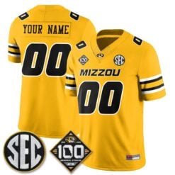 MIZZ 100th Anniversary of Memorial Stadium Vapor Custom Jersey - Stitched by Missouri Tigers