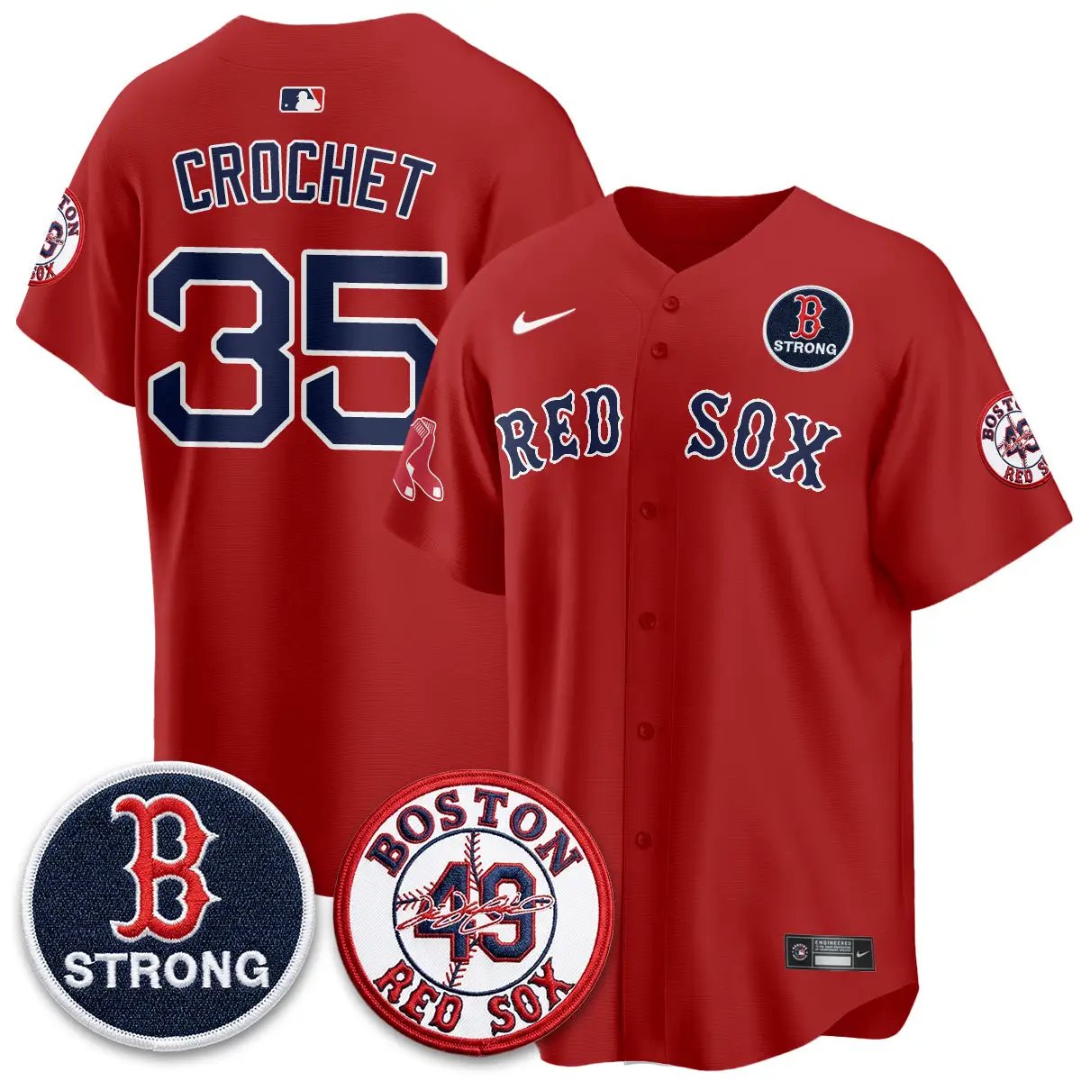 BOS B Strong Memorial Patch Limited Edition - Stitched (2) by Boston Red Sox