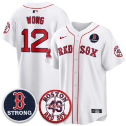 BOS B Strong Memorial Patch Limited Edition - Stitched (2) by Boston Red Sox