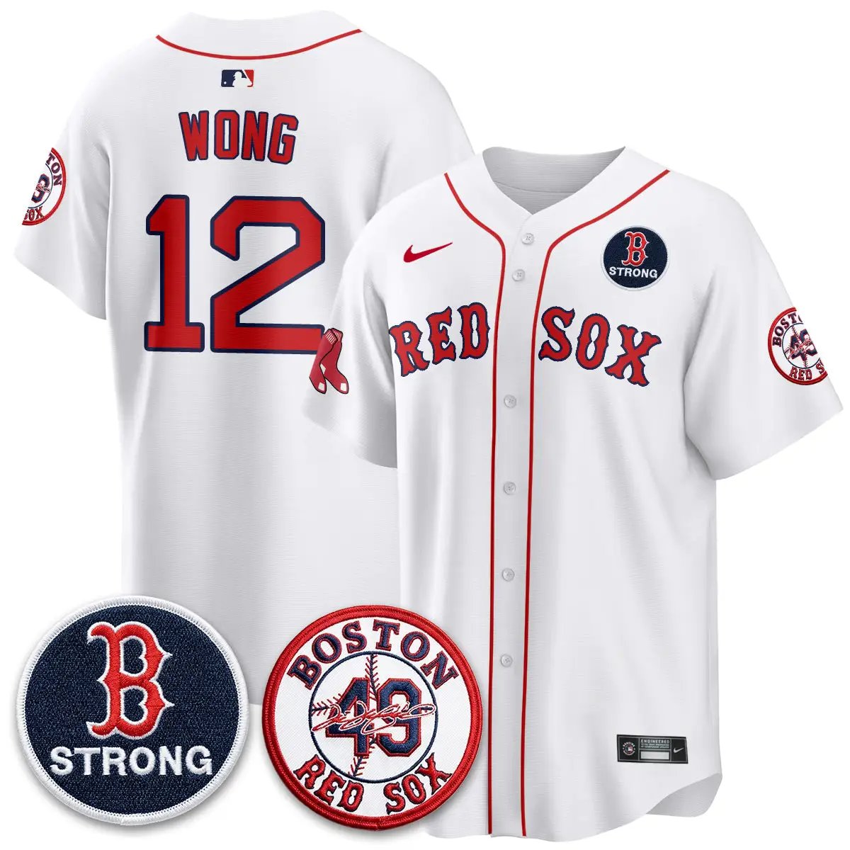 BOS B Strong Memorial Patch Limited Edition - Stitched (2) by Boston Red Sox