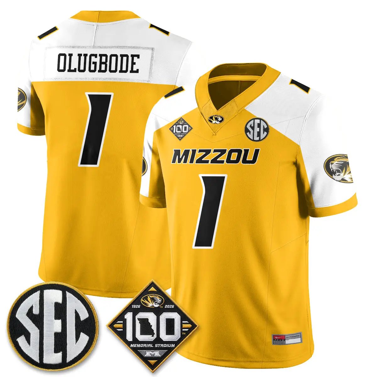 MIZZ 100th Anniversary of Memorial Stadium Edition - Stitched (2) by Missouri Tigers