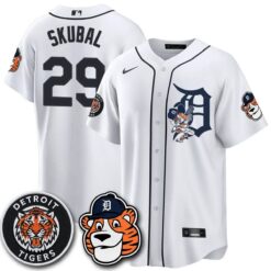 DET Paws Edition Vapor Limited Orange Jersey - Stitched by Detroit Tigers