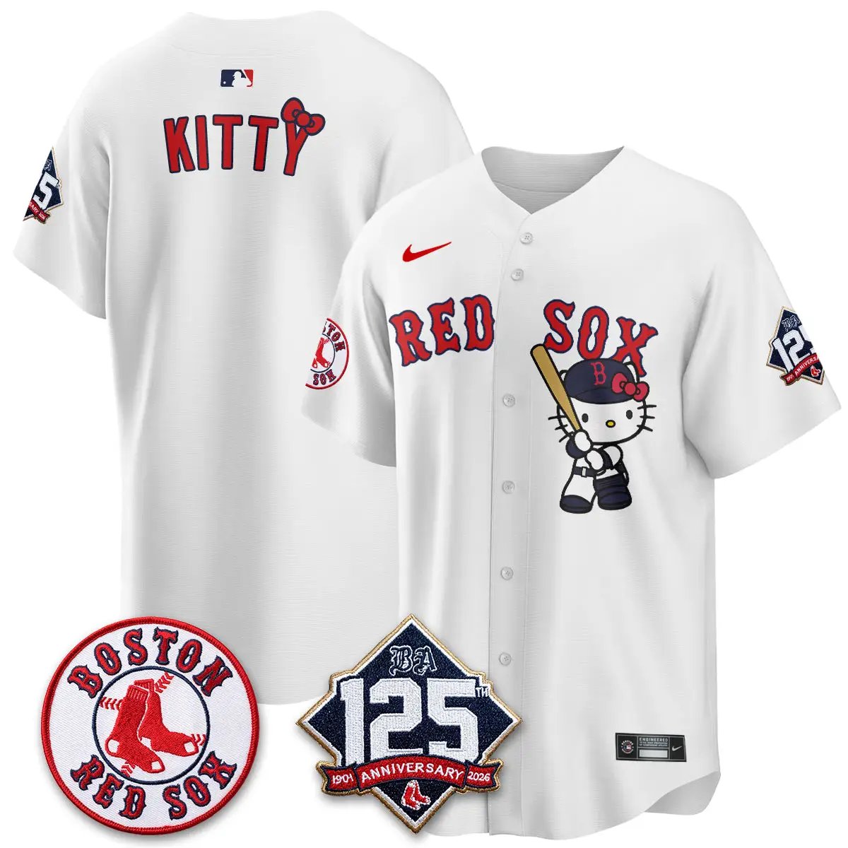 BOS x Meow KT Vapor Limited Edition - Stitched (2) by Boston Red Sox