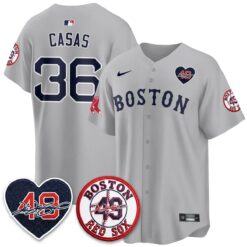 Boston Tribute #49 Commemorative City Connect Edition - Stitched by Boston Red Sox