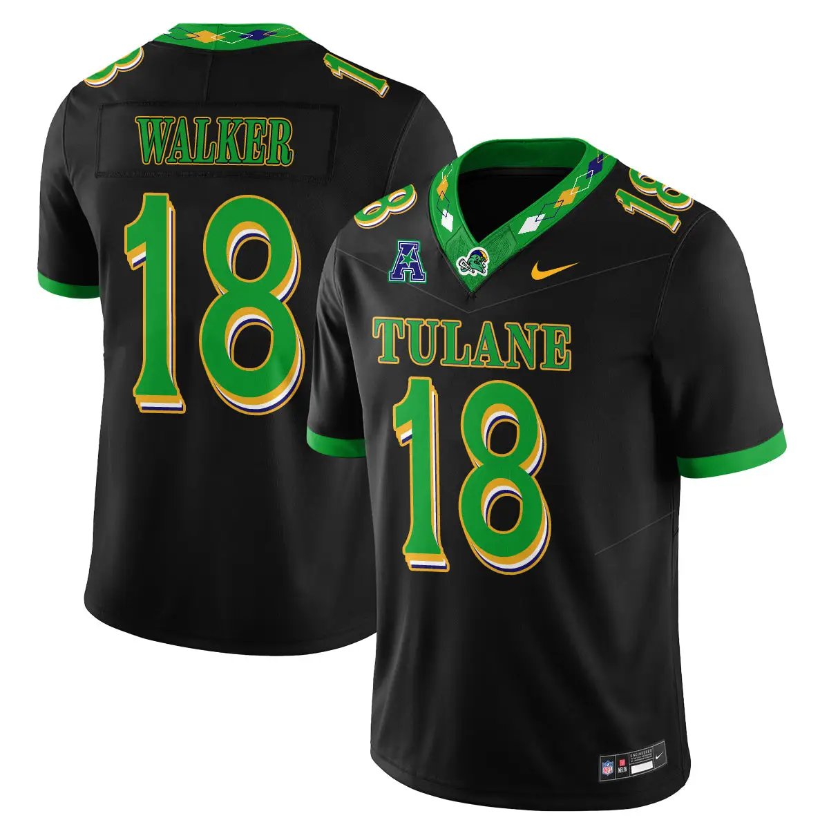 TUL 2026 Mardi Gras-Inspired City Edition - Stitched (2) by Tulane Green Wave