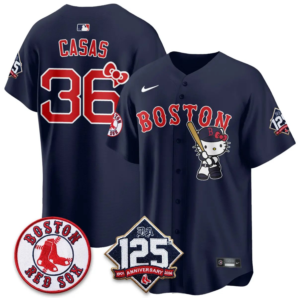 BOS x Meow KT Vapor Limited Edition - Stitched (2) by Boston Red Sox