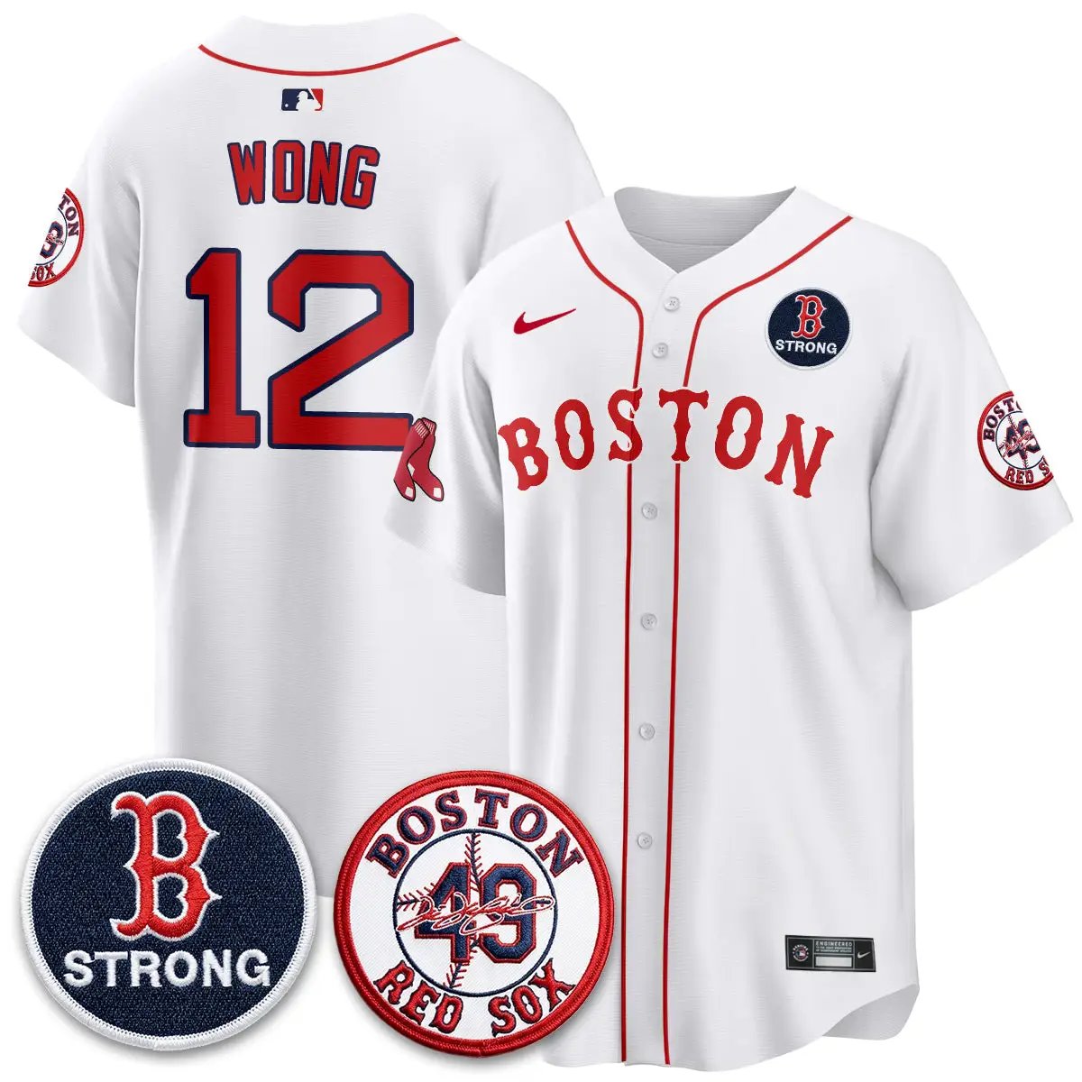 BOS B Strong Memorial Patch Limited Edition - Stitched (2) by Boston Red Sox