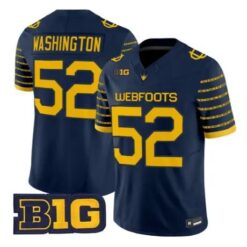 A Mauri Washington Jersey #52 Oregon Ducks 1916 Throwback Stitched by My Store NCAA Football Jerseys