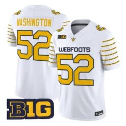A Mauri Washington Jersey #52 Oregon Ducks 1916 Throwback Stitched by My Store NCAA Football Jerseys