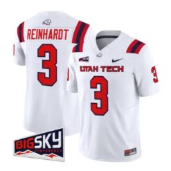 Abraham Reinhardt Jersey #3 Utah Tech Trailblazers 2026 Stitched by My Store NCAA Football Jerseys