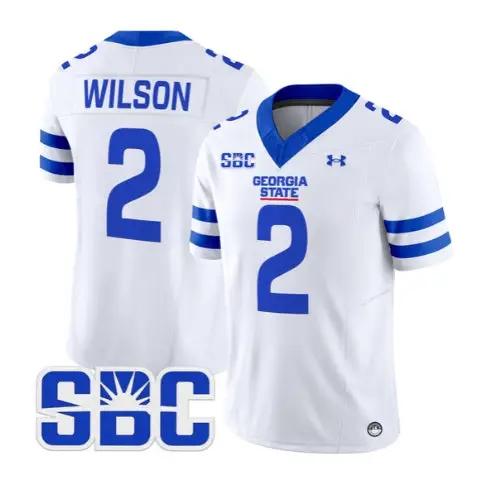 Albert Wilson Jersey #2 Georgia State Panthers 2026 All Stitched by My Store NCAA Football Jerseys