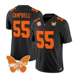 Amare Campbell Jersey #55 Tennessee Volunteers 2026 Stitched by My Store NCAA Football Jerseys