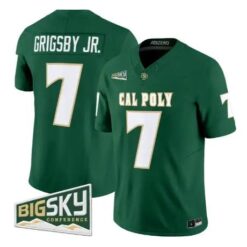 Anthony Grigsby Jr Jersey #7 Cal Poly Mustangs 2026 All Stitched by My Store NCAA Football Jerseys