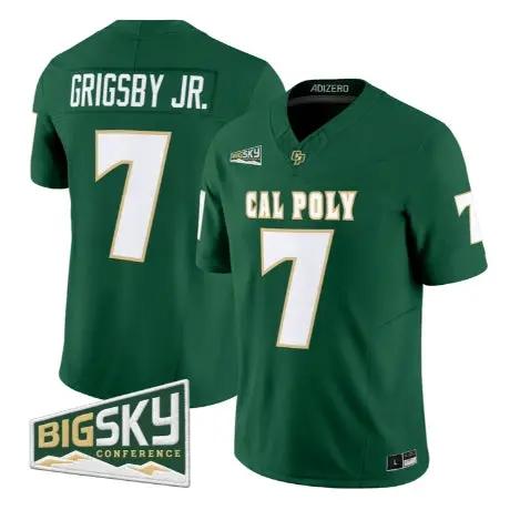 Anthony Grigsby Jr Jersey #7 Cal Poly Mustangs 2026 All Stitched by My Store NCAA Football Jerseys