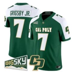 Anthony Grigsby Jr Jersey #7 Cal Poly Mustangs 2026 All Stitched by My Store NCAA Football Jerseys
