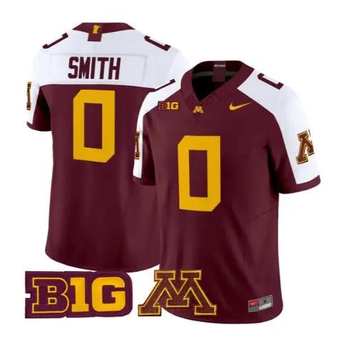 Anthony Smith Jersey #0 Minnesota Golden Gophers 2026 Stitched by My Store NCAA Football Jerseys