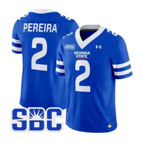 Ayden Pereira Jersey #2 Georgia State Panthers 2026 All Stitched by My Store NCAA Football Jerseys