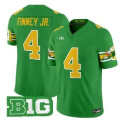 Brandon Finney Jr Jersey #4 Oregon Ducks Mighty Oregon 2026 Stitched Green by My Store NCAA Football Jerseys