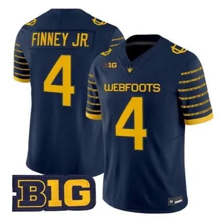 Brandon Finney Jr Jersey #4 Oregon Ducks 1916 Throwback Stitched by My Store NCAA Football Jerseys