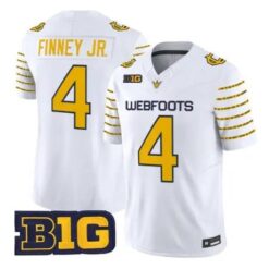 Brandon Finney Jr Jersey #4 Oregon Ducks 1916 Throwback Stitched by My Store NCAA Football Jerseys
