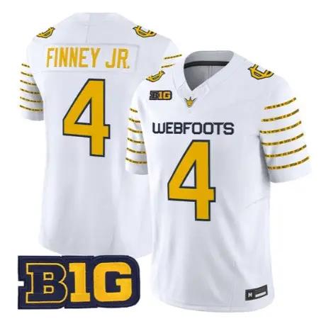 Brandon Finney Jr Jersey #4 Oregon Ducks 1916 Throwback Stitched by My Store NCAA Football Jerseys