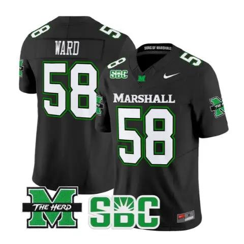Braydin Ward Jersey #58 Marshall Thundering Herd Stitched by My Store NCAA Football Jerseys