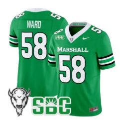 Braydin Ward Jersey #58 Marshall Thundering Herd Stitched by My Store NCAA Football Jerseys