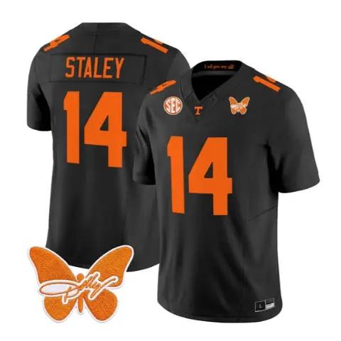 Braylon Staley Jersey #14 Tennessee Volunteers 2026 Stitched by My Store NCAA Football Jerseys