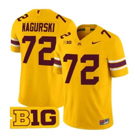 Bronko Nagurski Jersey #72 Minnesota Golden Gophers 2026 Stitched by My Store NCAA Football Jerseys