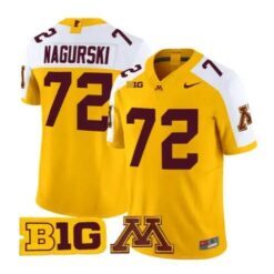 Bronko Nagurski Jersey #72 Minnesota Golden Gophers 2026 Stitched by My Store NCAA Football Jerseys