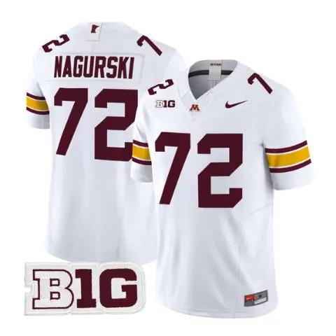 Bronko Nagurski Jersey #72 Minnesota Golden Gophers 2026 Stitched by My Store NCAA Football Jerseys