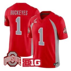Buckeyes Jersey #1 Ohio State Buckeyes 1990 Throwback 2026 All Stitched by My Store NCAA Football Jerseys