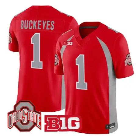 Buckeyes Jersey #1 Ohio State Buckeyes 1990 Throwback 2026 All Stitched by My Store NCAA Football Jerseys