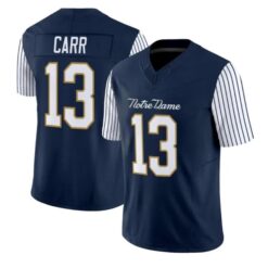 CJ Carr Jersey #13 Notre Dame Fighting Irish 2018 Shamrock Series 2026 Stitched by My Store NCAA Football Jerseys