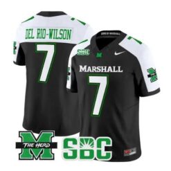 Carlos Del Rio-Wilson Jersey #7 Marshall Thundering Herd 2026 Stitched by My Store NCAA Football Jerseys
