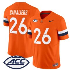 Cavaliers Jersey #26 Virginia Cavaliers 2026 Vapor Limited Stitched by My Store NCAA Football Jerseys