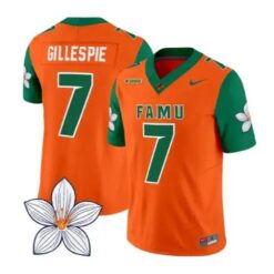 Chase Gillespie Jersey #7 Florida A&M Rattlers Vapor Limited Stitched by My Store NCAA Football Jerseys