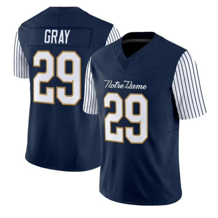 Christian Gray Jersey #29 Notre Dame Fighting Irish 2018 Shamrock Series Stitched by My Store NCAA Football Jerseys